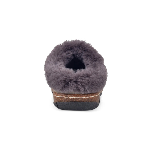 Earth Shoes Elena Cold Weather Round Toe Casual Slip-on Clogs Medium Gray