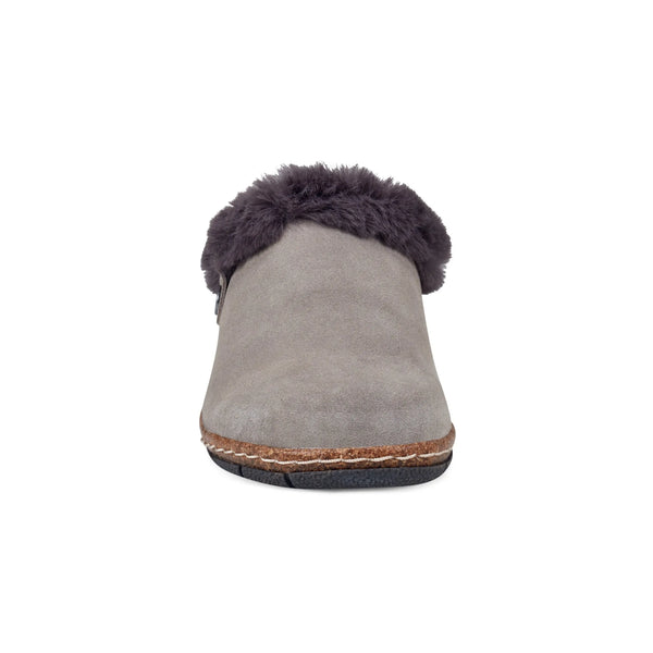 Earth Shoes Elena Cold Weather Round Toe Casual Slip-on Clogs Medium Gray