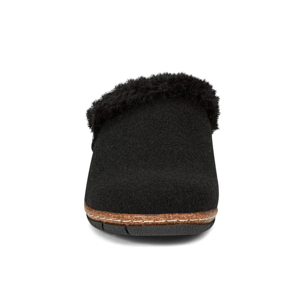 Earth Shoes Elena Cold Weather Round Toe Casual Slip-on Clogs Black