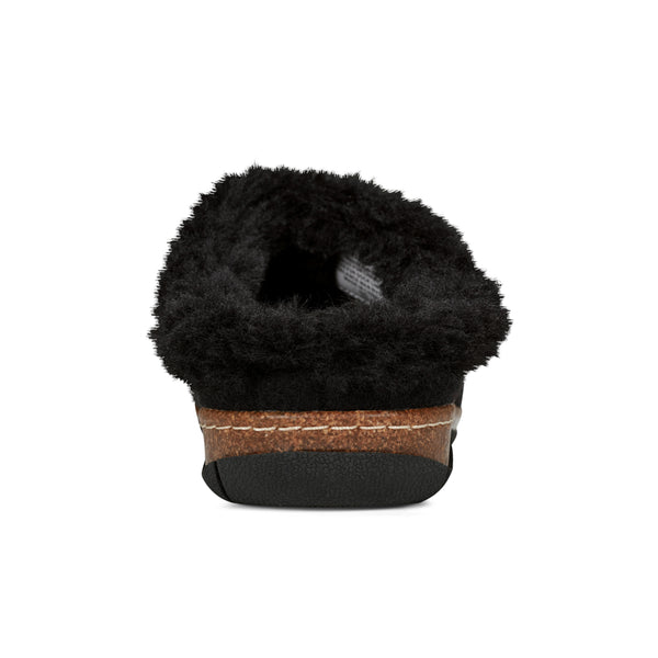 Earth Shoes Elena Cold Weather Round Toe Casual Slip-on Clogs Black