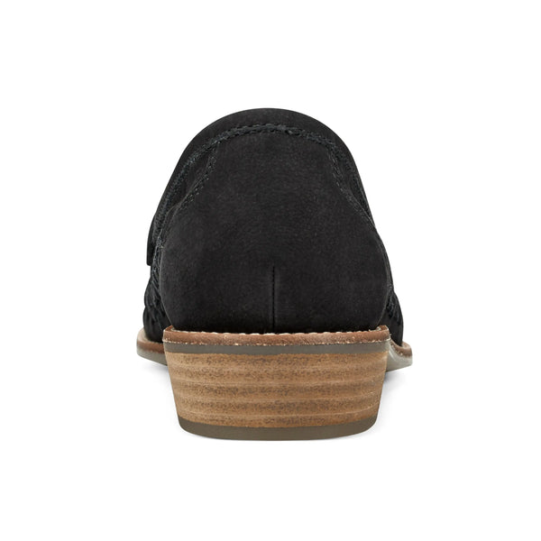 Earth Shoes Ella Round Toe Slip-on Casual Flat Loafers Black