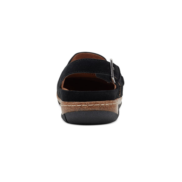 Earth Shoes Elmonte Round Toe Slingback Clogs Black