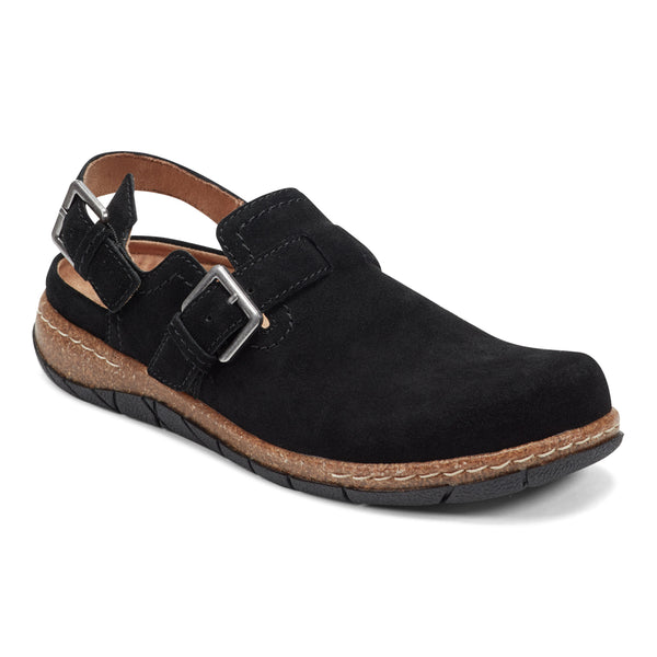 Earth Shoes Elmonte Round Toe Slingback Clogs Black