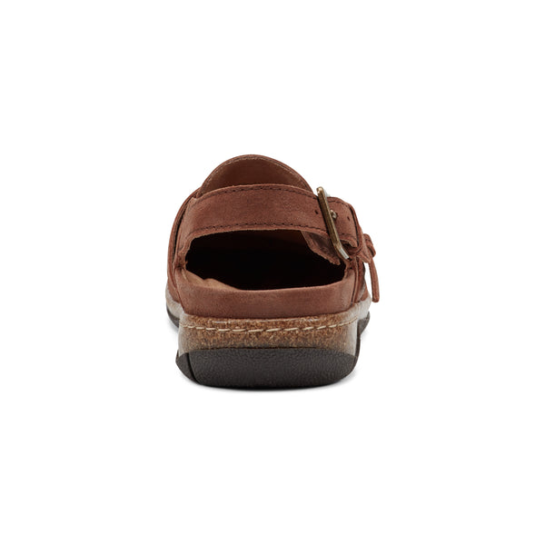 Earth Shoes Elmonte Round Toe Slingback Clogs Brown
