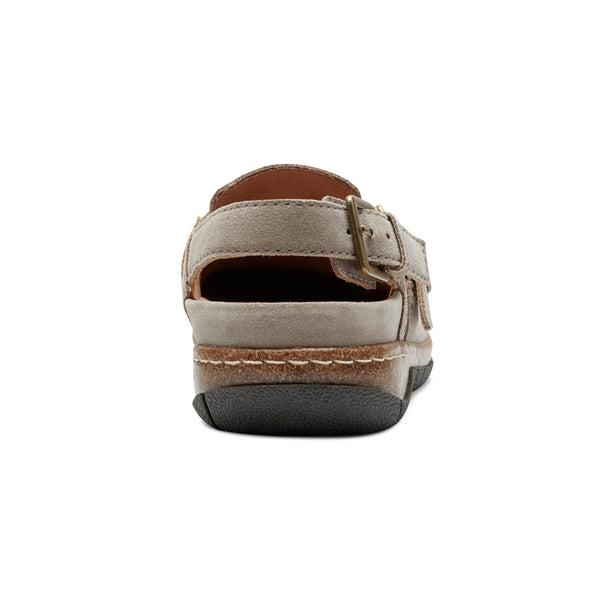 Earth Shoes Elmonte Round Toe Slingback Clogs Taupe