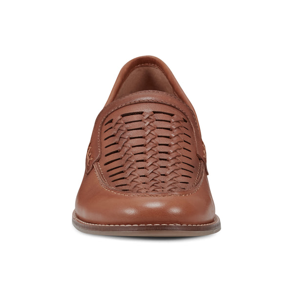 Earth Shoes Elona Casual Slip-on Round Toe Loafers Medium Brown