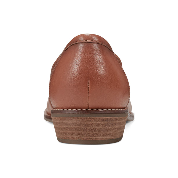 Earth Shoes Elona Casual Slip-on Round Toe Loafers Medium Brown