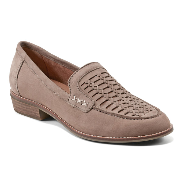 Earth Shoes Elona Casual Slip-on Round Toe Loafers Taupe