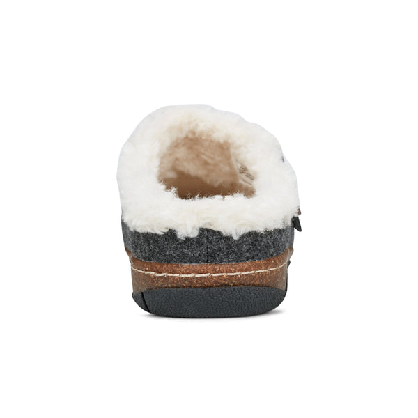 Earth Shoes Enchant Round Toe Slip-on Casual Clogs Dark Gray