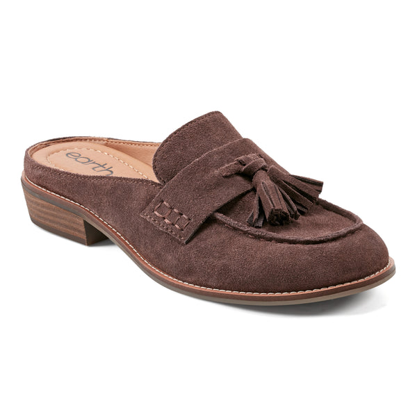 Earth Shoes Everett Casual Slip-on Round Toe Loafers Dark Brown