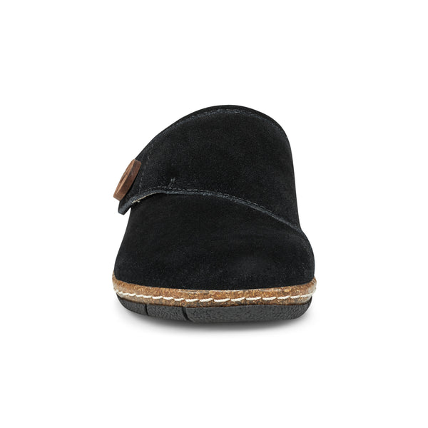 Earth Shoes Ezra Round Toe Casual Slip-on Flat Clogs Black