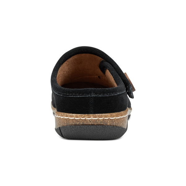 Earth Shoes Ezra Round Toe Casual Slip-on Flat Clogs Black