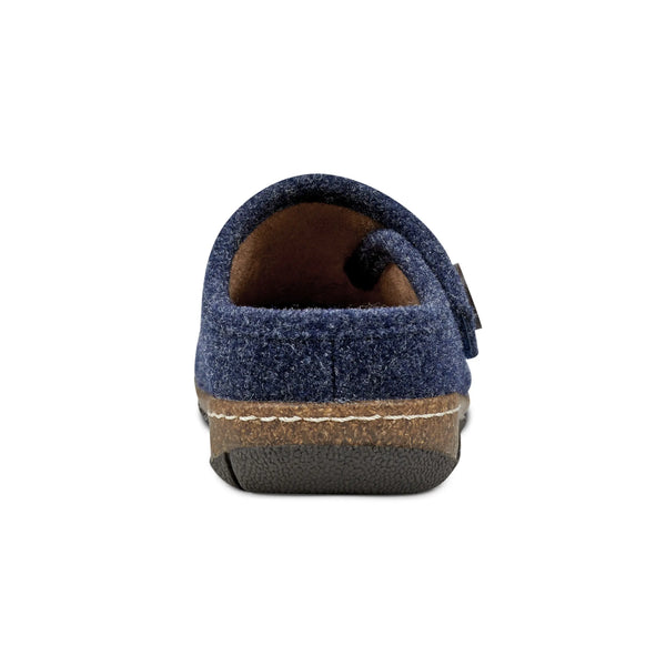 Earth Shoes Ezra Round Toe Casual Slip-on Flat Clogs Dark Blue