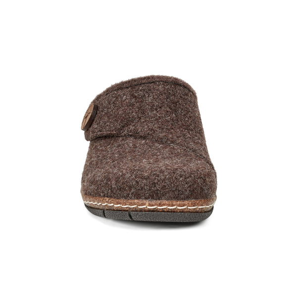 Earth Shoes Ezra Round Toe Casual Slip-on Flat Clogs Dark Brown