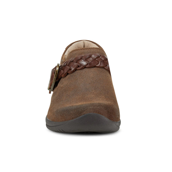 Earth Shoes Farage Round Toe Casual Slip-on Flats Dark Brown