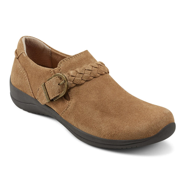 Earth Shoes Farage Round Toe Casual Slip-on Flats Medium Natural