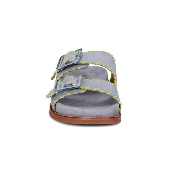 Earth Shoes Fausto Round Toe Casual Flat Strappy Sandals Light Blue