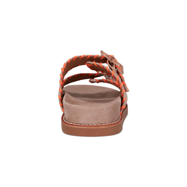 Earth Shoes Fausto Round Toe Casual Flat Strappy Sandals Taupe