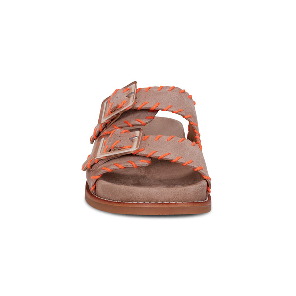 Earth Shoes Fausto Round Toe Casual Flat Strappy Sandals Taupe