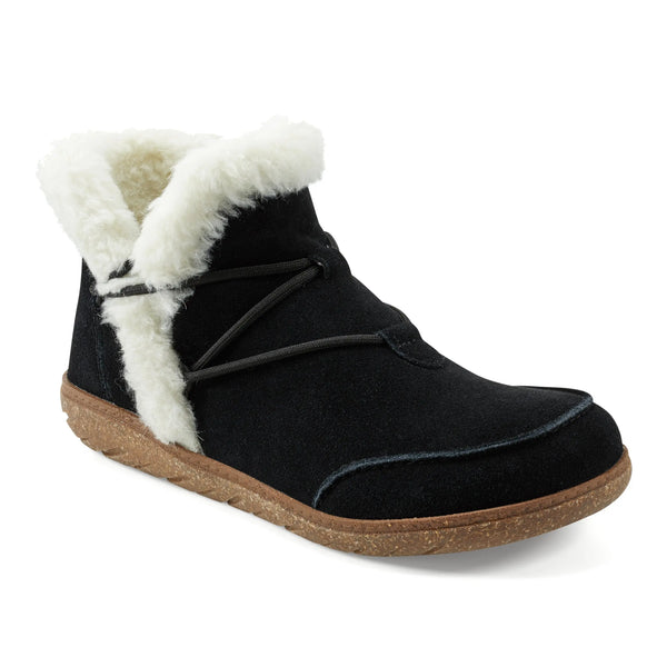 Earth Shoes Fleet Cold Weather Lace-up Casual Booties Black