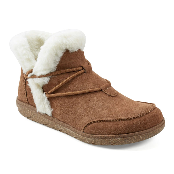 Earth Shoes Fleet Cold Weather Lace-up Casual Booties Dark Natural