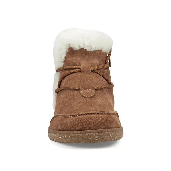 Earth Shoes Fleet Cold Weather Lace-up Casual Booties Dark Natural