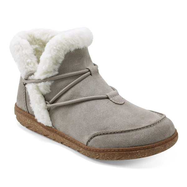 Earth Shoes Fleet Cold Weather Lace-up Casual Booties Medium Gray