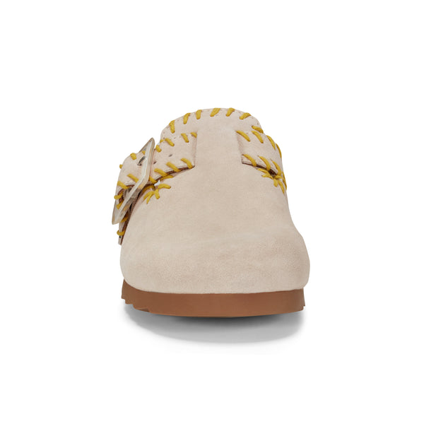 Earth Shoes Gena Round Toe Slip-on Flat Casual Clogs Light Natural