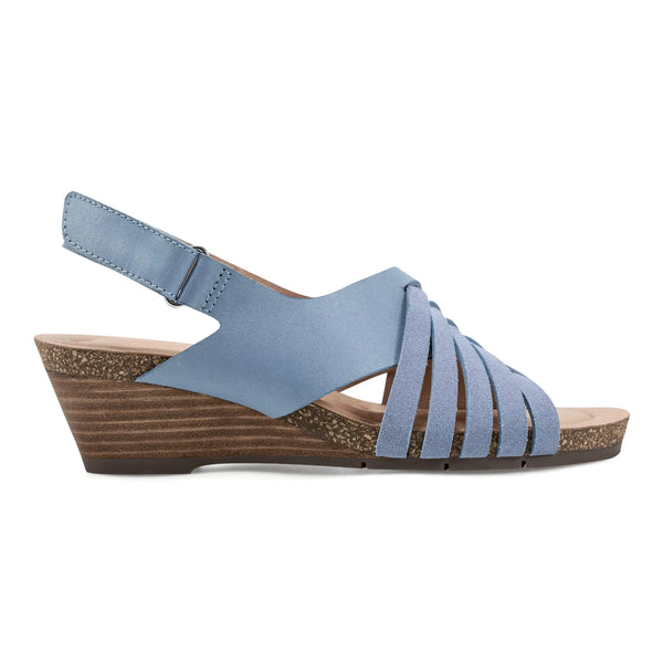 earth shoes Hartie Round Toe Stacked Heel Dress Sandals