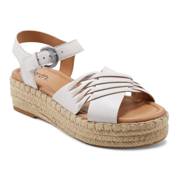 Earth Shoes Hilda Open-toe Casual Platform Espadrilles Light Natural
