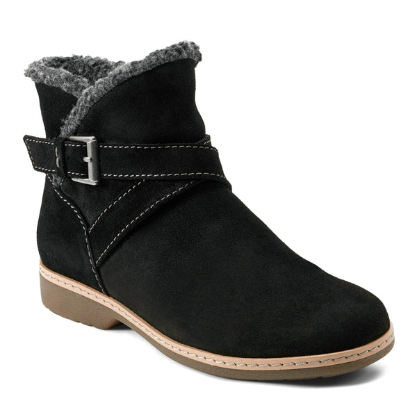 Earth Shoes Hutton Water Repellent Round Toe Casual Booties Black