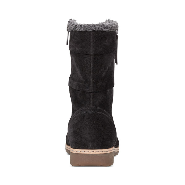 Earth Shoes Hyland Water Repellent Round Toe Flat Casual Booties Black