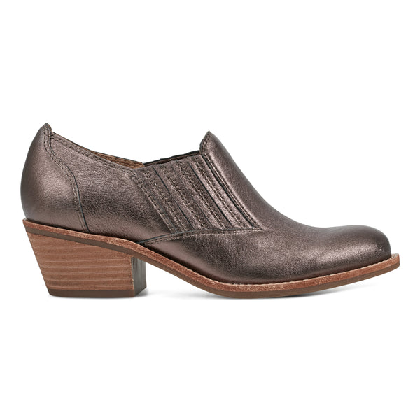 earth shoes Jalin Block Heel Slip-on Casual Booties Bronze