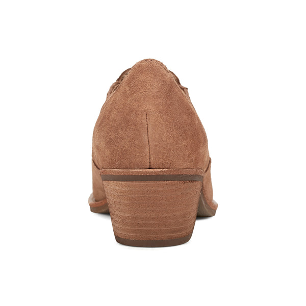 Earth Shoes Jalin Block Heel Slip-on Casual Booties Medium Brown