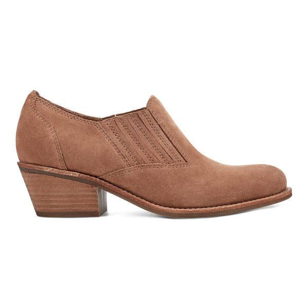 earth shoes Jalin Block Heel Slip-on Casual Booties Medium Brown