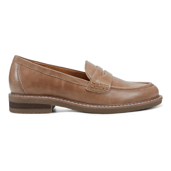 earth shoes Javas Round Toe Casual Slip-on Loafers Alpaca Brown