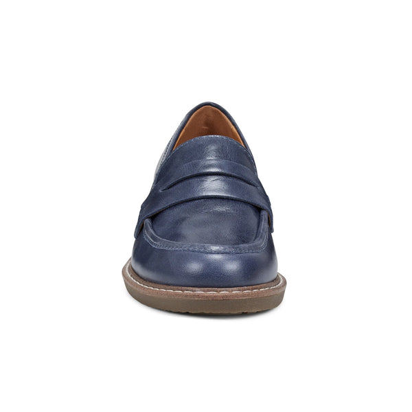 Earth Shoes Javas Round Toe Casual Slip-on Loafers Dark Blue