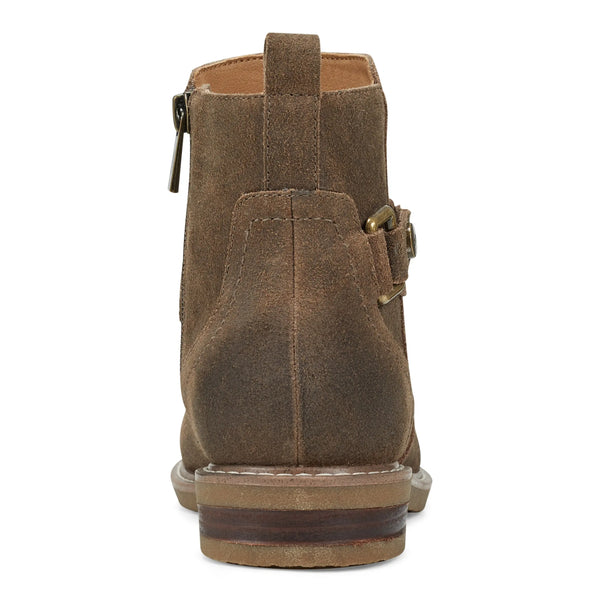 Earth Shoes Jeno Round Toe Casual Booties Dark Brown