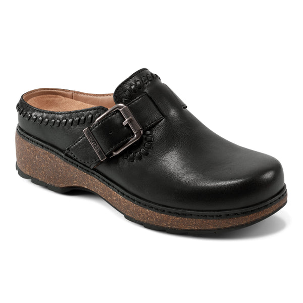 Earth Shoes Kay Round Toe Slip-on Casual Clogs Black