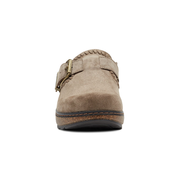 Earth Shoes Kay Round Toe Slip-on Casual Clogs Grey