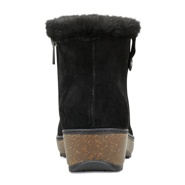Earth Shoes Kim Cold Weather Round Toe Casual Booties Black