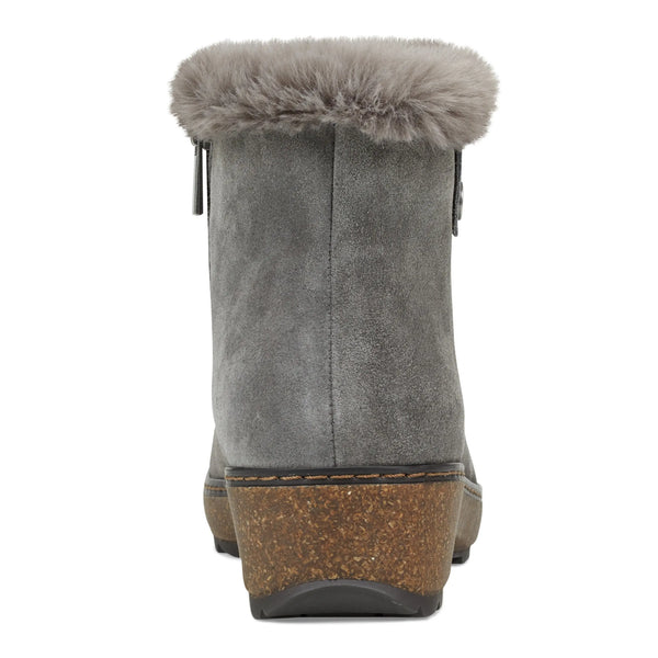 Earth Shoes Kim Cold Weather Round Toe Casual Booties Dark Gray