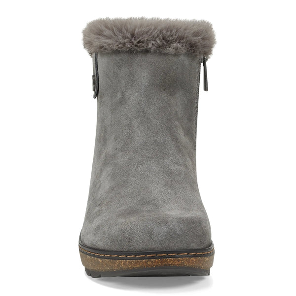 Earth Shoes Kim Cold Weather Round Toe Casual Booties Dark Gray