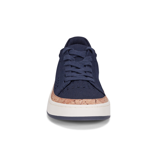 Earth Shoes Knight Round Toe Lace-up Casual Sneakers Dark Blue