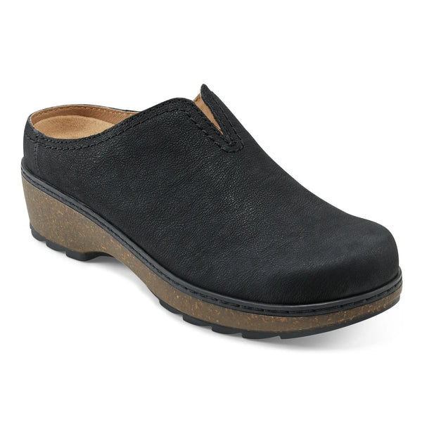 Earth Shoes Kolia Round Toe Slip-on Casual Clogs Black