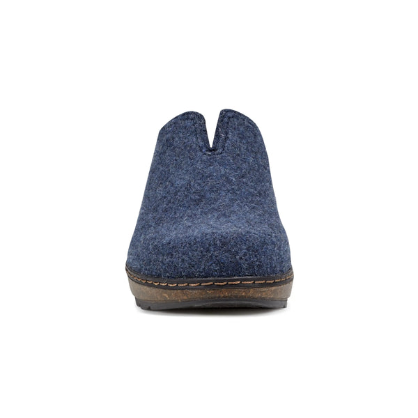 Earth Shoes Kolia Round Toe Slip-on Casual Clogs Dark Blue