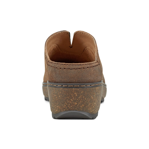 Earth Shoes Kolia Round Toe Slip-on Casual Clogs Dark Brown