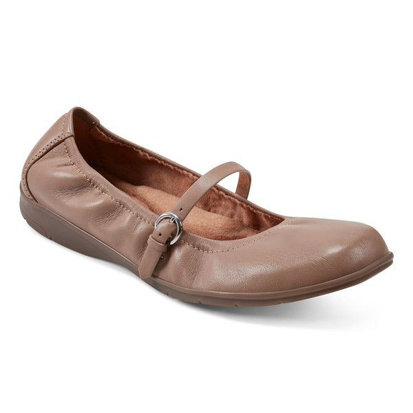 Earth Shoes Korvino Mary Jane Casual Flats Light Natural