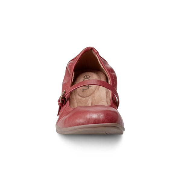 Earth Shoes Korvino Mary Jane Casual Flats Medium Red