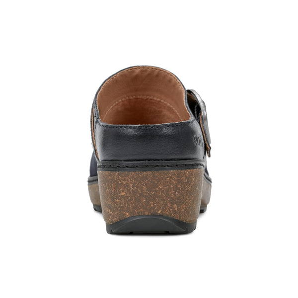 Earth Shoes Kulla Slip-on Round Toe Casual Clogs Dark Blue